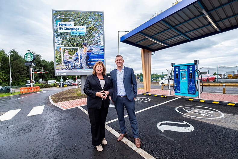 Scotland unveils its most powerful EV charging hub to date