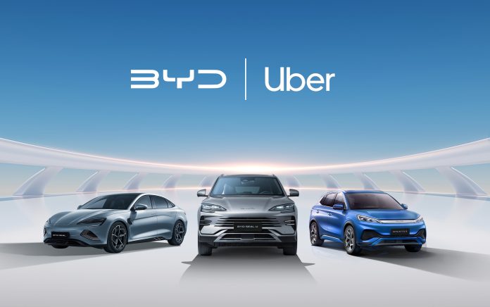 Uber signs deal to bring 100,000 BYD electric cars to ridesharing platform