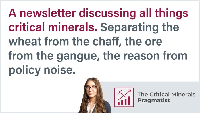 The Critical Minerals Pragmatist